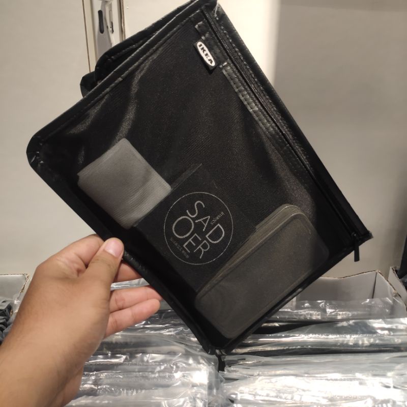 IKEA Broderlig toiletry/ Pouch Gadget isi 3pcs