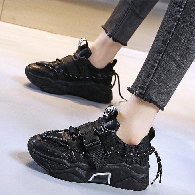 TBIG [COD] Sepatu Sekolah Sneakers Import Shoes YMSHOES Wanita Sepatu Korea Style Sekolah Kuliah