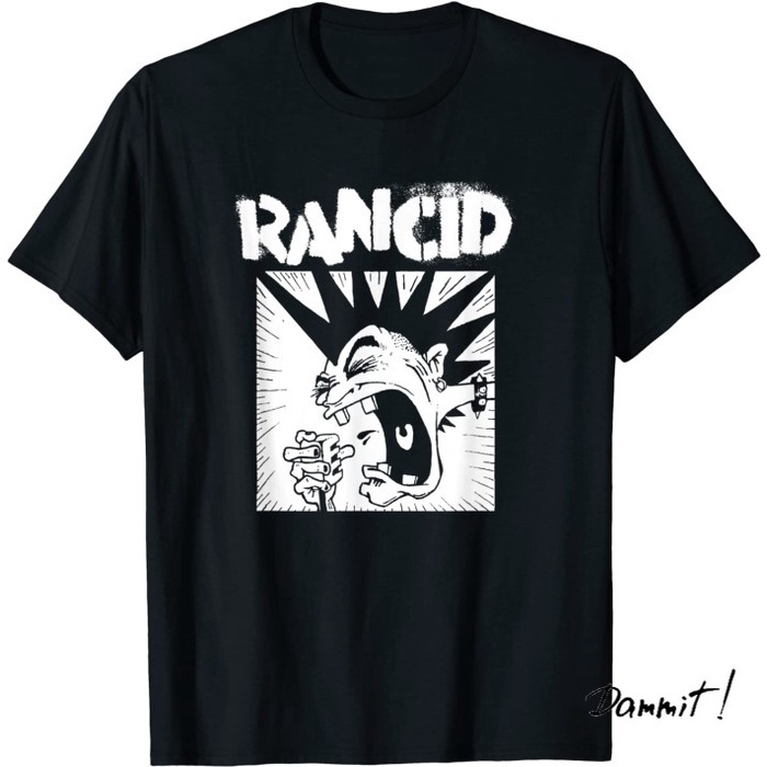 Baju Kaos Band Rancid - Official Merchandise - Microphone T-Shirt