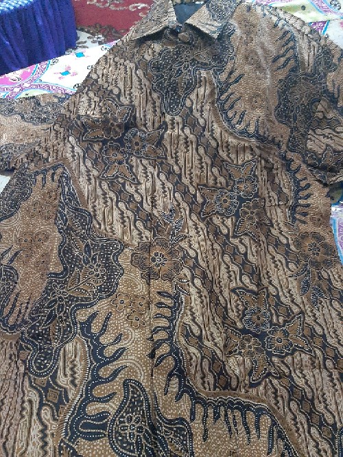 Indralaya Pendek Kemeja Batik Pria Full Furing Bahan Katun Sragenan