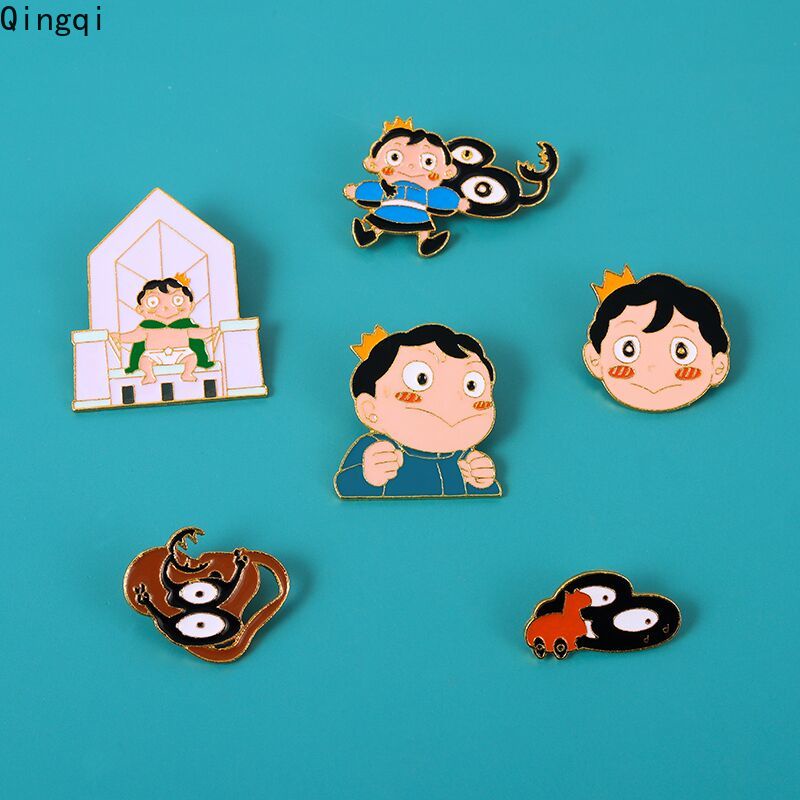 Bros Pin Enamel Desain Anime King Of Ranking Little Prince Of Giant Untuk Anak