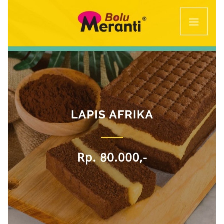 

BOLU MERANTI LAPIS AFRIKA