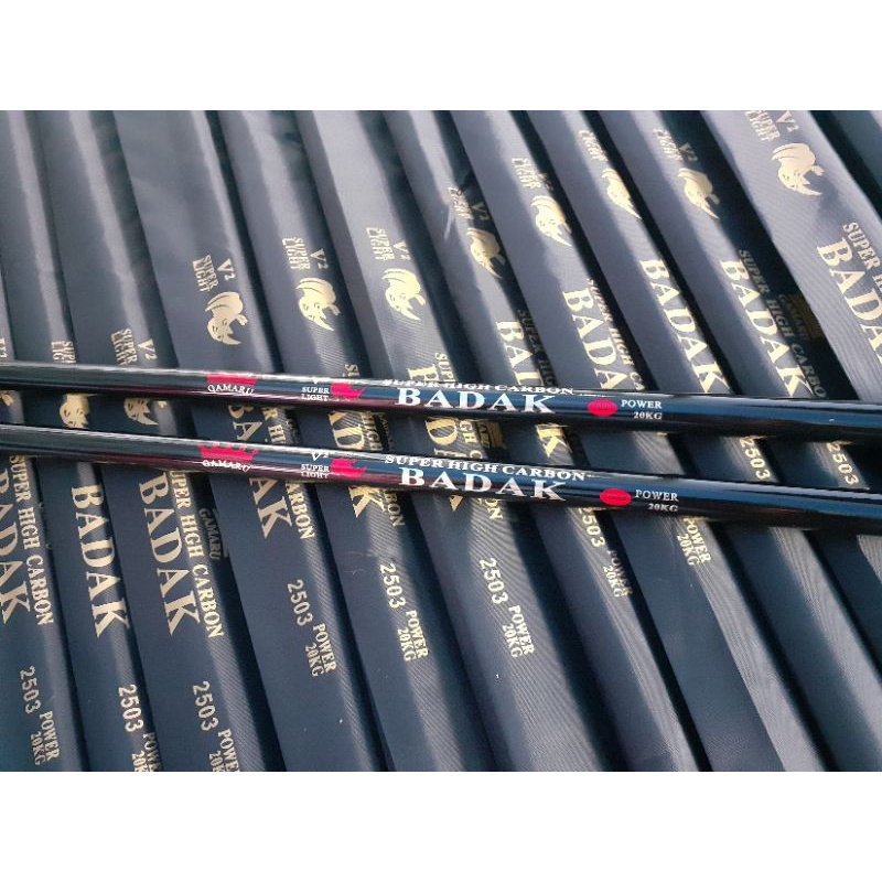 Joran/tegek GAMARU BADAK V2 250,hard max drag 20 kg