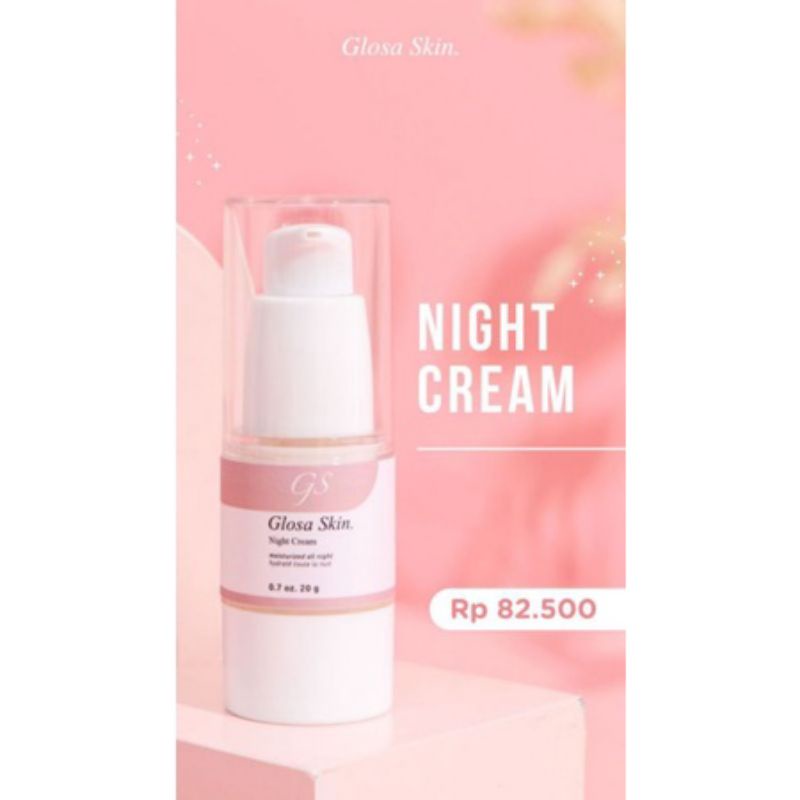 (AGEN RESMI GLOSASKIN READY SIAP KIRIM)  NIGHT CREAM GLOSASKIN