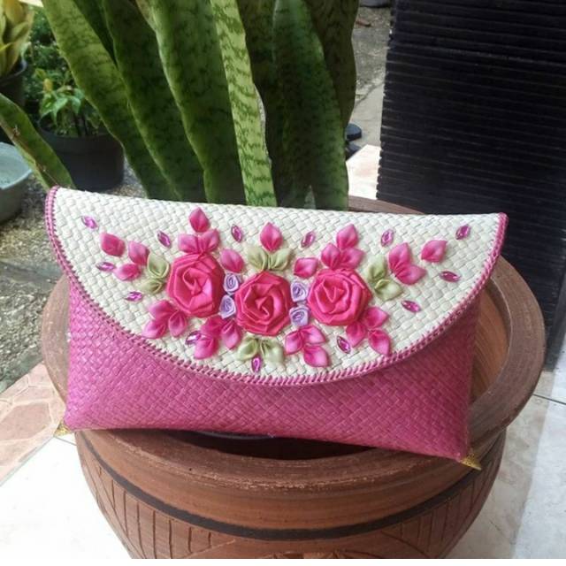 clutch tikar pandan full warna