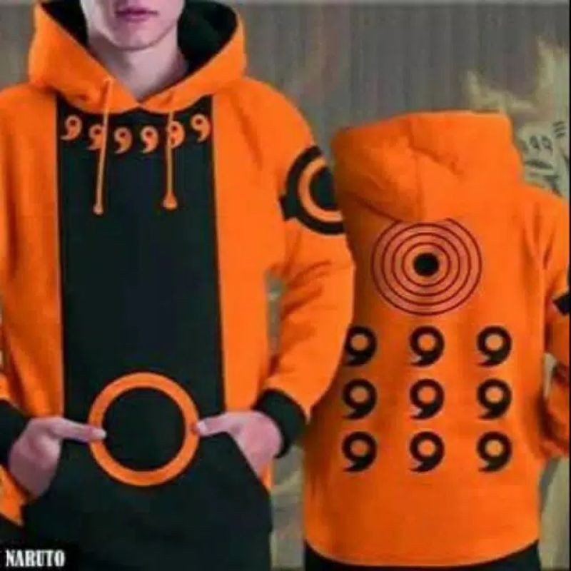 Jaket Sweater Anime Kyubi Naruto Hoodie Anime Premium