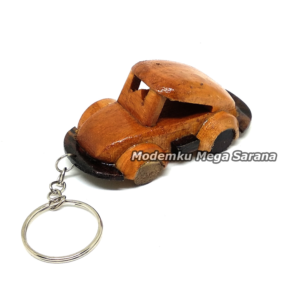 Gantungan Kunci Kayu Unik Jogja - Banyak Pilihan-Mobil VW Tutup