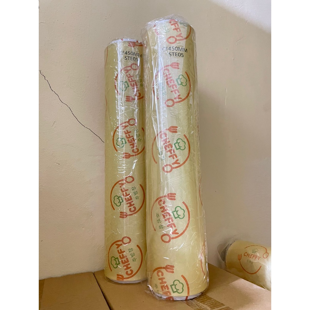 CHEFFY WRAPPING ROLL 45cm x 250 meter PLASTIK WRAP KEMASAN MAKANAN / CLING WRAP ROLL