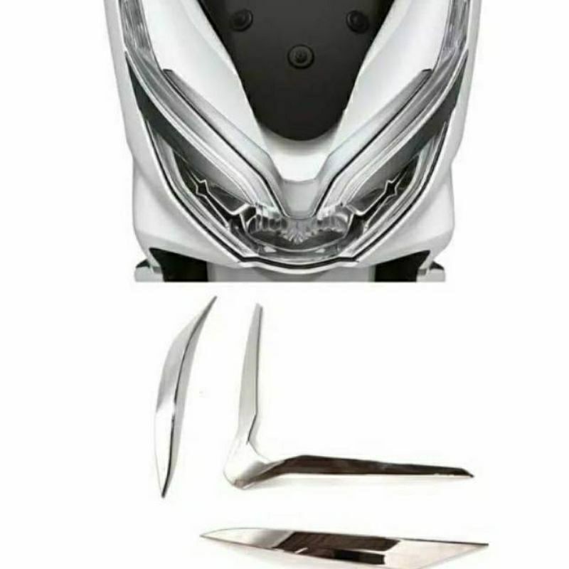 Garnish lampu depan ORIGINAL Honda All New PCX 2018 2019 201