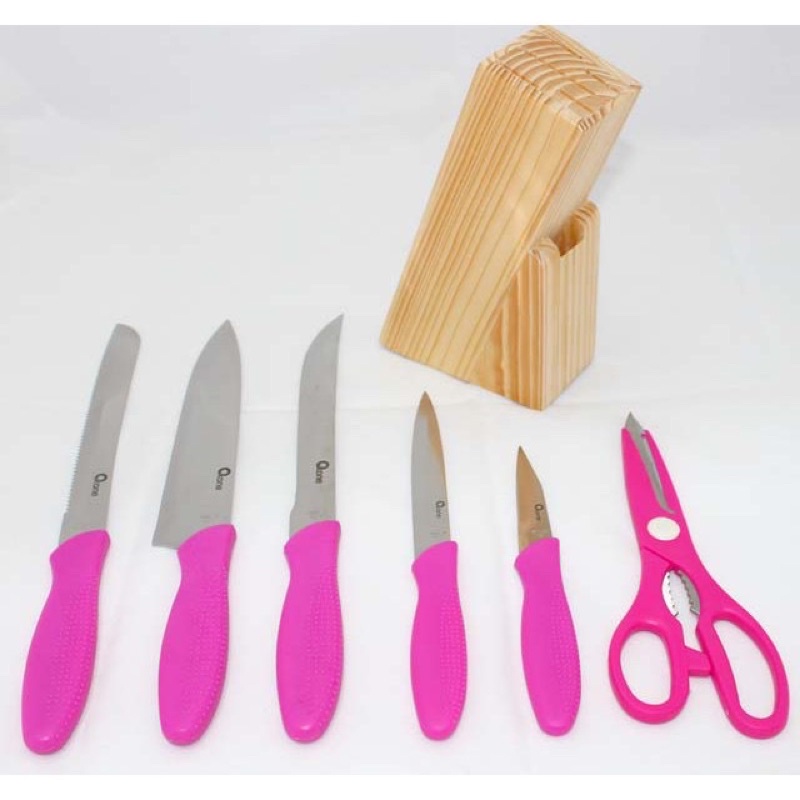 PISAU SET / KNIFE SET + GUNTING OXONE STAINLESS STEEL OX 961 / OX961 / OX-961 (GARANSI RESMI)