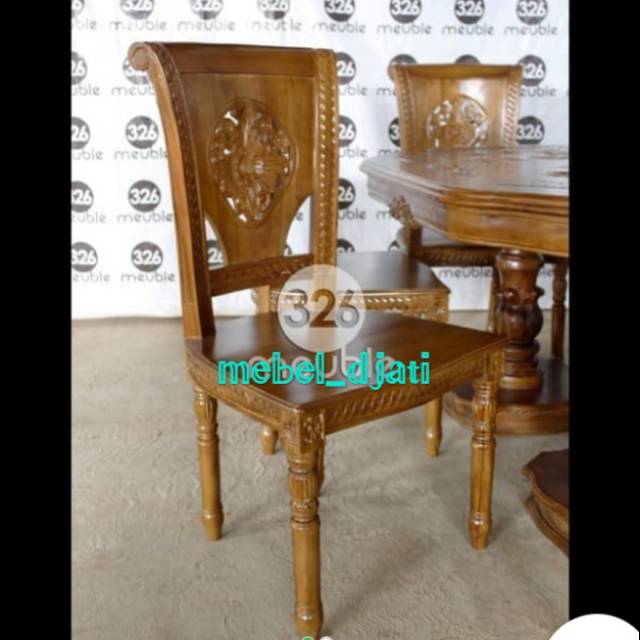 Kursi makan jati-kursi ukiran-kursi jati