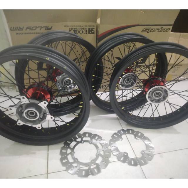 velg crf siap pakai pelak supermoto crf siap pakai 250-350 300-350 bebas pilih