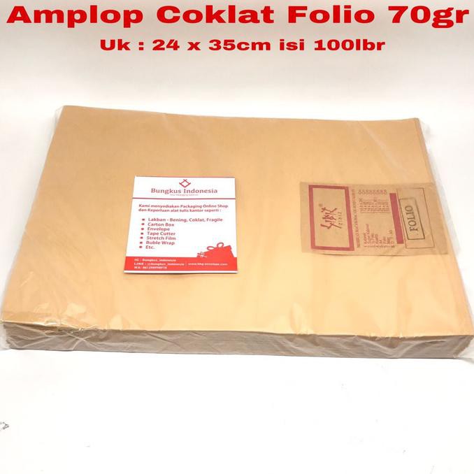 

HOT SALE|BEST SALLER Amplop Coklat Folio isi 100