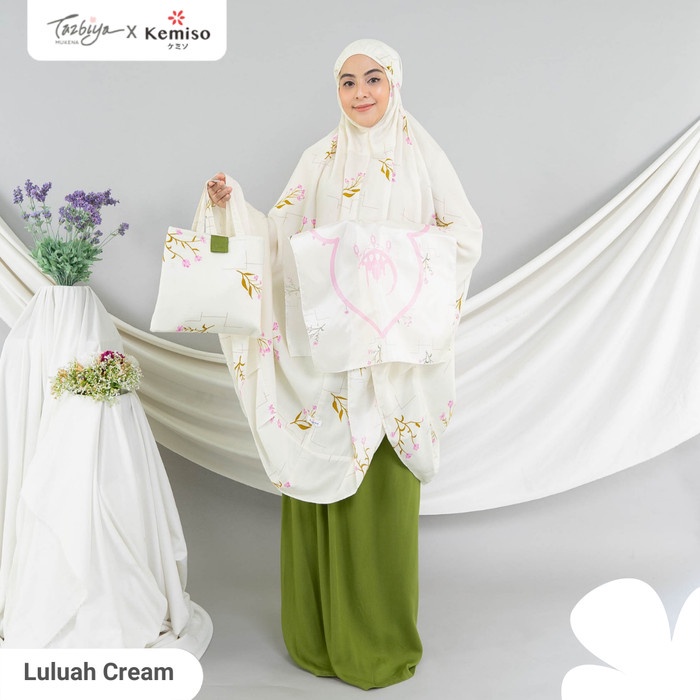 

MUKENA TAZBIYA X KEMISO TAZBIYA LULUAH SERIES ALLSIZE - CREAM