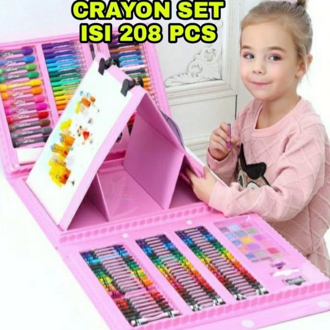 

Alat Gambar Set Anak Lukis Melukis Crayon Pensil Warna Art Isi 208Pcs