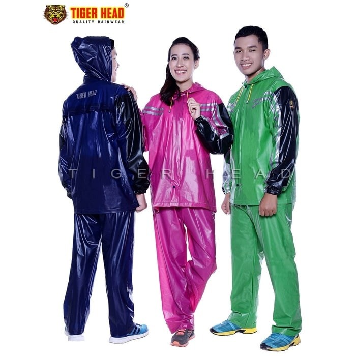 [TIGER HEAD] JAS HUJAN DEWASA SETELAN JAKET CELANA TYPE 68235