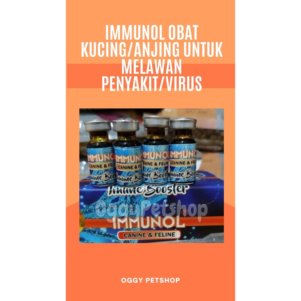 IMMUNOL OBAT KUCING/ANJING UNTUK MELAWAN PENYAKIT/VIRUS