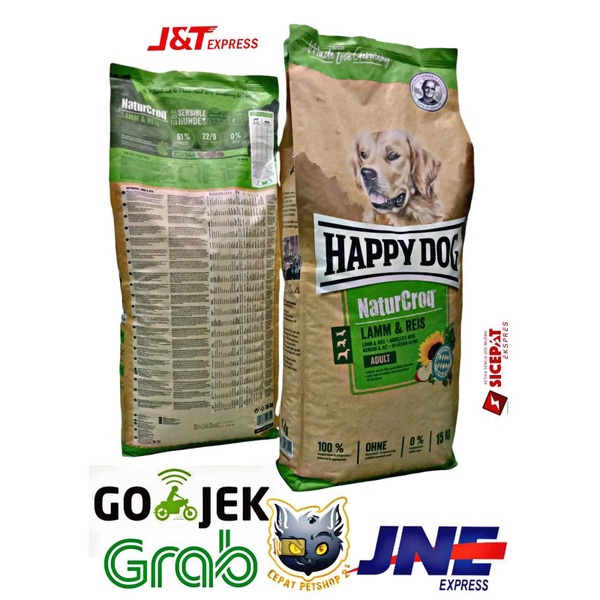 Ekspedisi only Happy dog naturcroq adult lamb&amp;reis 15kg Freshpack