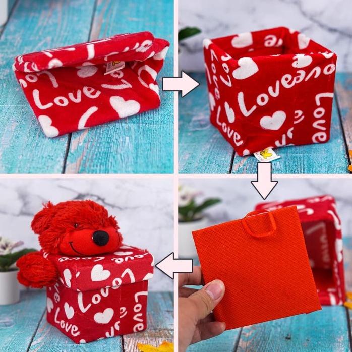 

Kotak Kado Gift Box Teddy Bear Love Valentine Premium Quality Sale!!! R33A