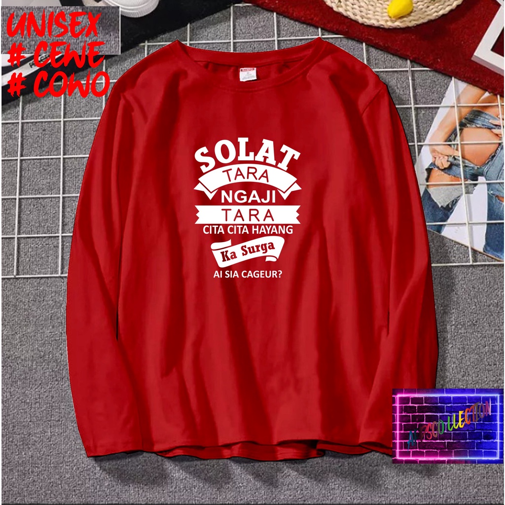 COD/ KAOS SHOLAT TARA LENGAN PJG/KAOS TULISAN/KAOS HIT/KAOS SANTRI KEKINIAN/KAOS DAKWAH PAKAIAN PRIA PESANTREN KATA KATA VIRAL 2021/KAOS ISLAM/SANTRIWATI/KAOS HITS 2021/KAOS BERGAMBAR /KAOS TULISAN/KAOS EKSPRESI/KAOS PRIA /TSHIRT PRIA DAN WANITA /