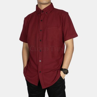 Kemeja Pria Boyi Top Man Lengan Pendek Kasual Polos Formal Kerja Size M-XL GMK