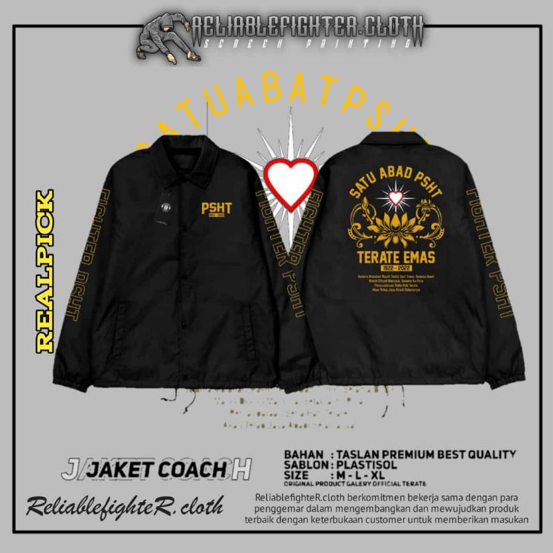 Jaket Coach Psht Terate Emas terbaru Jaket Coach Psht Jaket Coach Distro Jaket Coach Terate Emas Ori