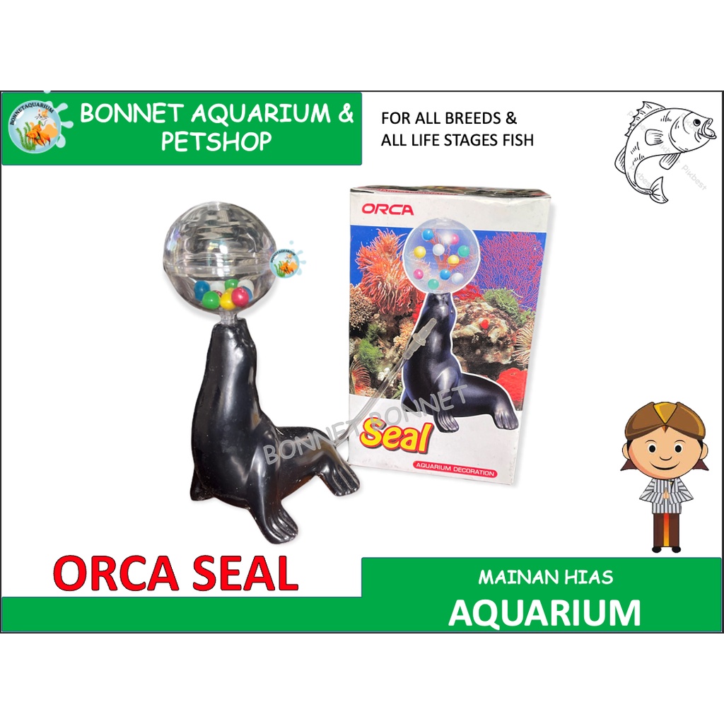 MAINAN HIAS/ORNAMEN HIAS AQUARIUM/DEKORASI AQUARIUM "SEAL"