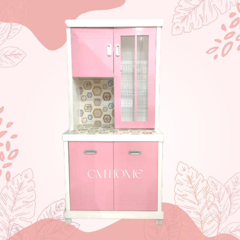 Rak Sayur 2Pintu/ Lemari Piring Kayu/Rak Piring 2pintu/Lemari Sayur Kayu Bukan Partikel