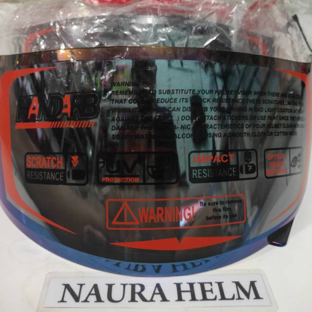 KACA HELM VISOR PNP KYT RC7 KYT R10 K2R BLUE IRIDIUM