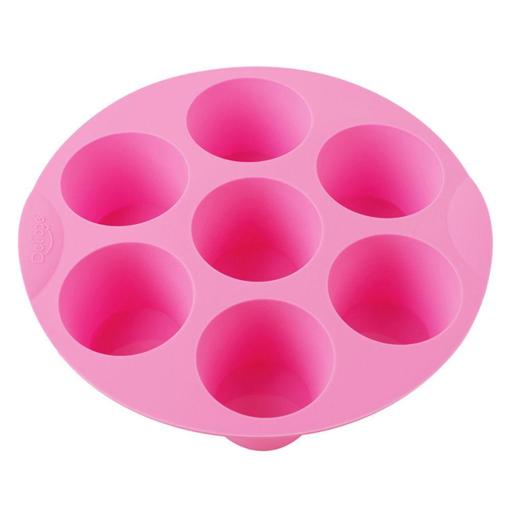 [Elegan] Cetakan Cupcake 3D Warna Random 7rongga Muffin Coklat Baking Tray Pan