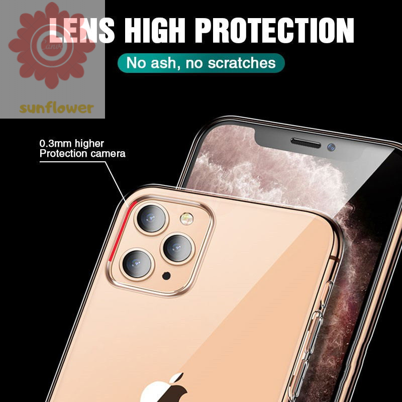 Soft Case Tpu Transparan Untuk Iphone 6 6s 7 8 Plus 11 12 Pro Max Iphone X Xr Xs Max Se 12 Mini 12pro Max