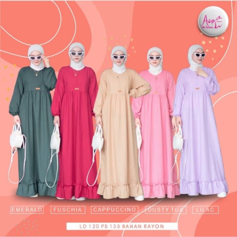 GAMIS RUFFLE BY AZP | Homedress Rayon Premium By Azp