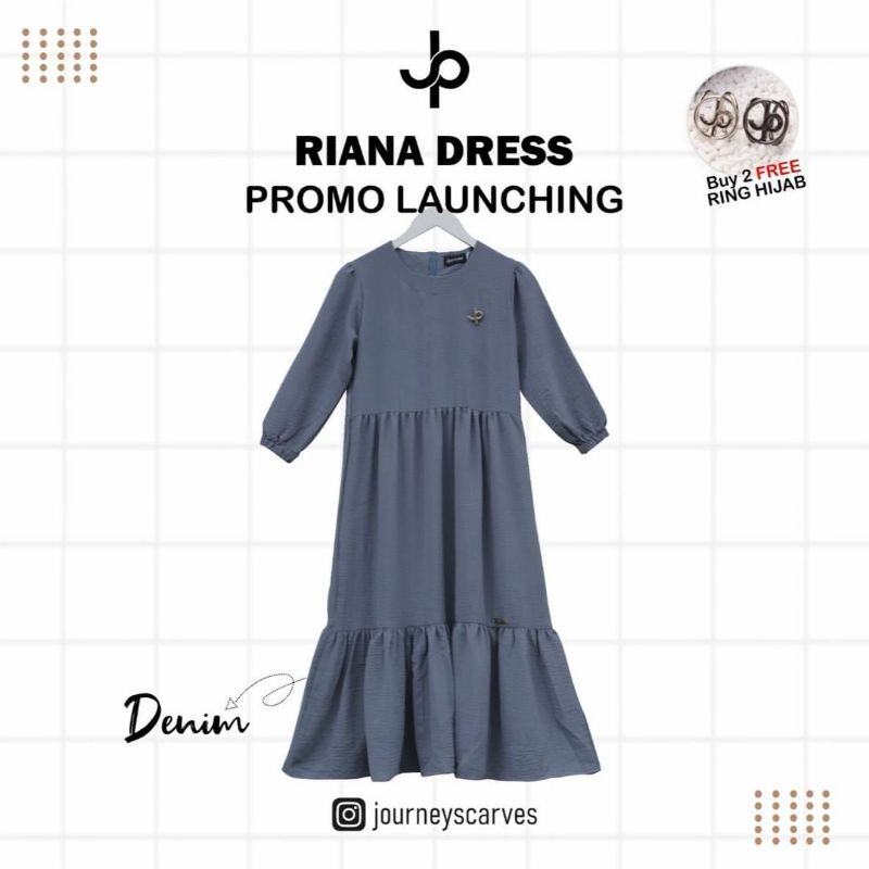 [Best Seller] Riana Midi Dress Polos by JOURNEY