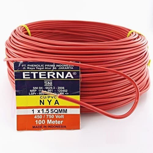 KABEL NYA 1X1.5MM @100M ETERNA