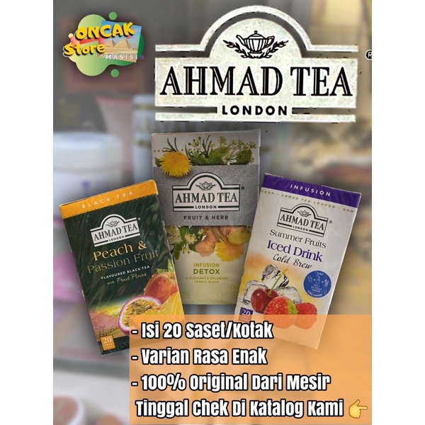 

Minuman Ahmad Tea London organic herbal khas asli original mesir tea masisir grosir murah meriah