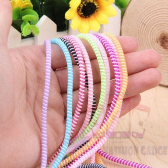 Protector Cable Charger Spiral - Pelindung Kabel 2 Warna - 1 Pcs - Random