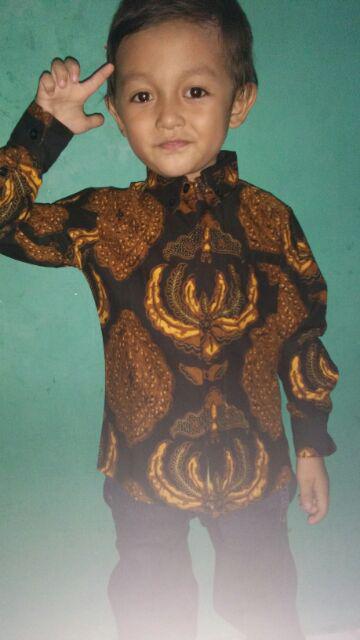 Kemeja Batik Anak Laki -laki Lengan Panjang Terbaru/baju Batik Anak/batik Anak