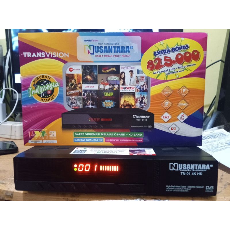 Receiver NUSANTARA HD Transvision Ada MNC RCTI GTV