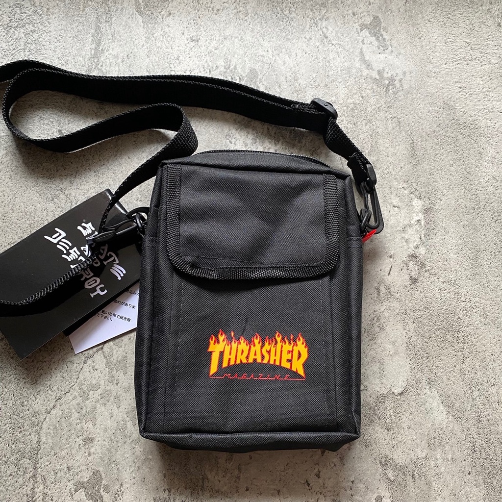 Tas Selempang THRASHER Sling Bag Mini Murah Cocok dipakai Pria dan Wanita