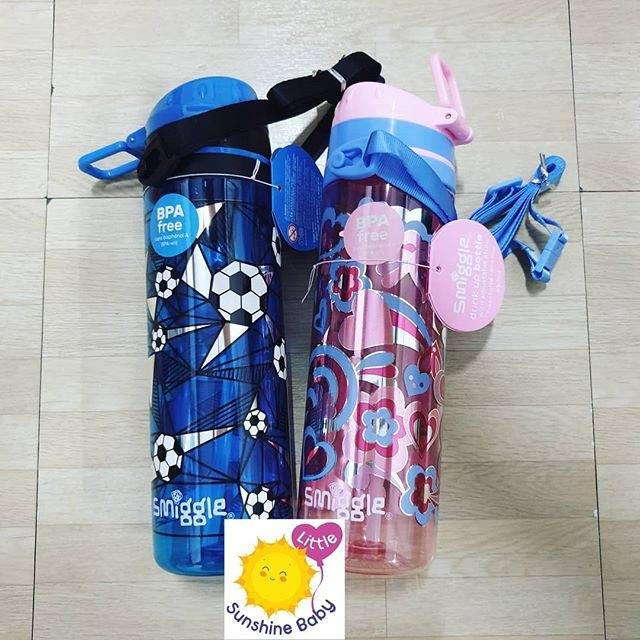 Smiggle Playful Strap Bottle Ori - Botol Minum Anak Smiggle Ori