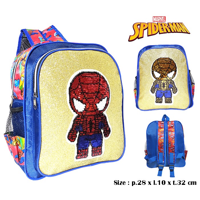 Tas Ransel Anak Sekolah Sequin karakter laki-laki - Ransel Sekolah TK/Paud karakter laki-laki usap