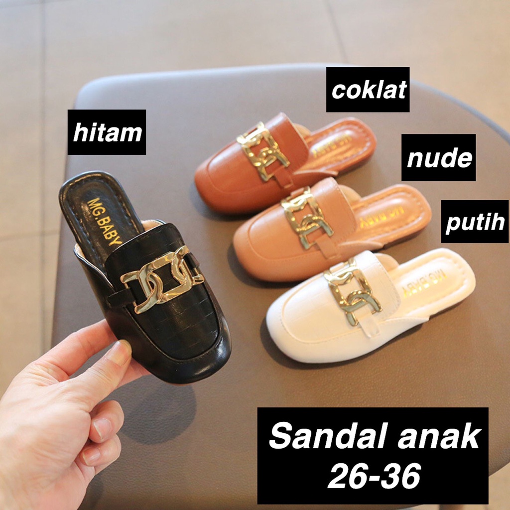 (LOLI-JKT) SD-599 SANDAL SLOP ANAK SIZE 26-36 FASHIONABLE