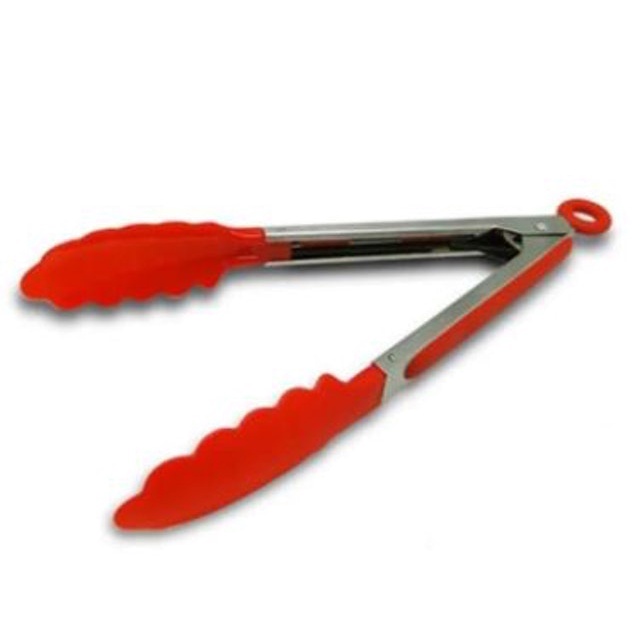 FOOD TONGS PLASTIK/ ALAT PENCAPIT MAKANAN/ Food Tong Plastik + Stainless Serbaguna dan Tahan Panas