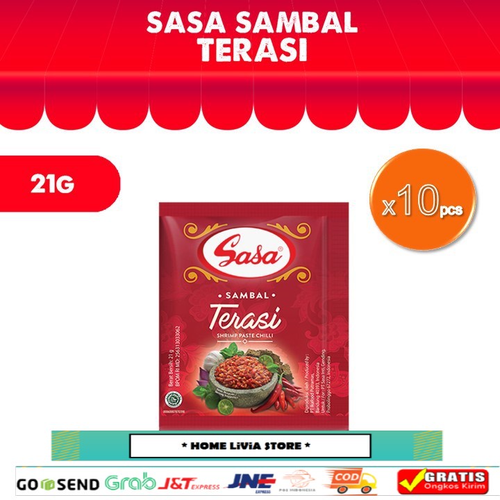 

Sasa Sambal Terasi 10 x 21 gr