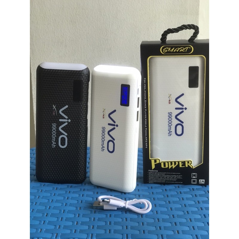 Powerbank Led light dual usb dua port 99000mah