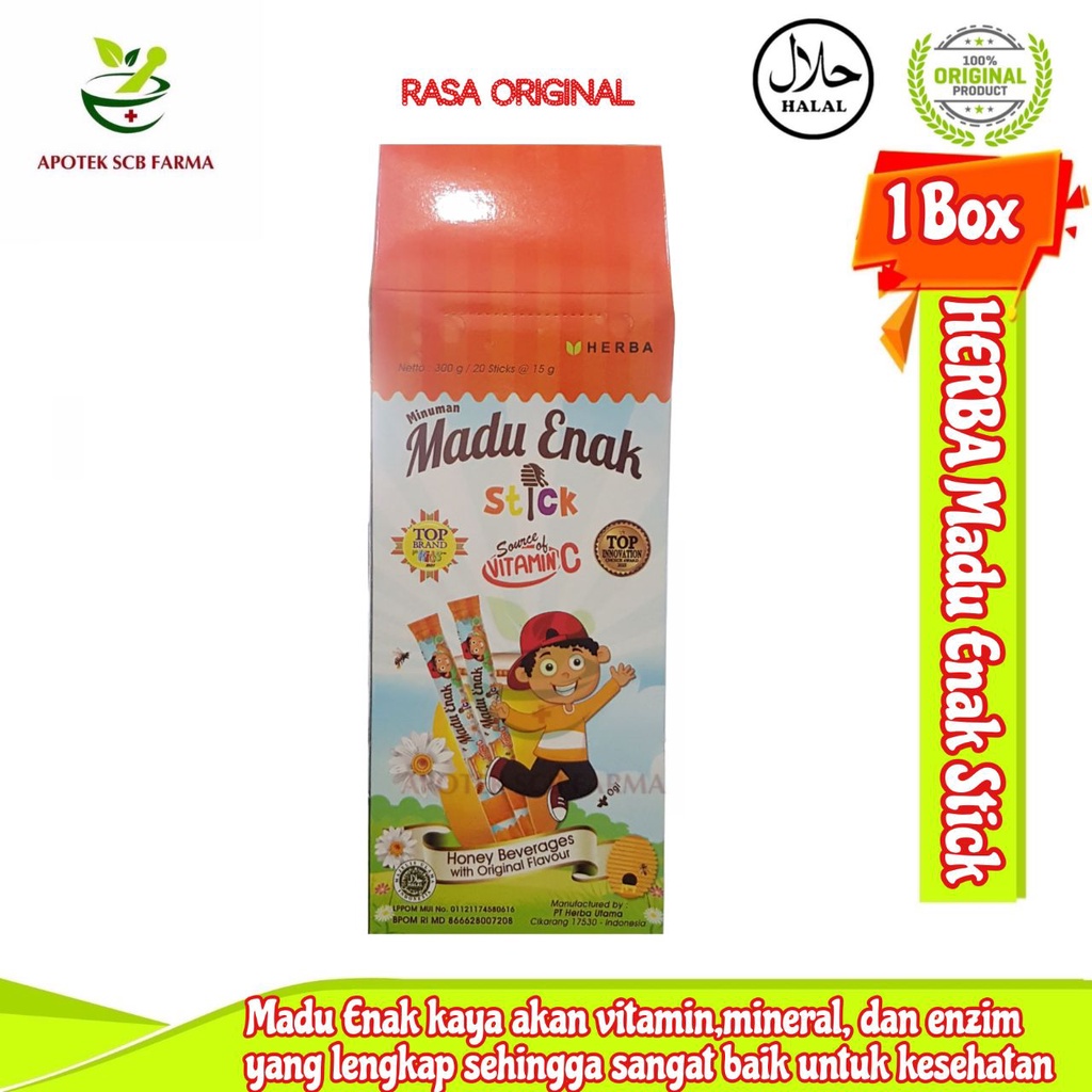 

MADU ENAK Stick Minuman Madu Rasa 20s x 15gr - Original