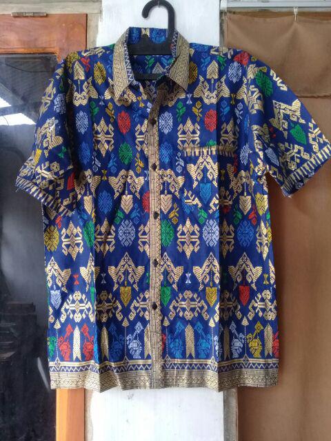 Couple Sarimbit Pasangan Batik Wanita Blus Audy Prodo Biru