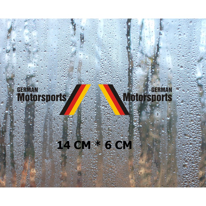 

Sticker German Motorsport Flag Small