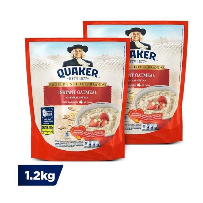 

QUAKER Instant Oatmeal Twin Pack 2400 g 2,4kg 2400gr