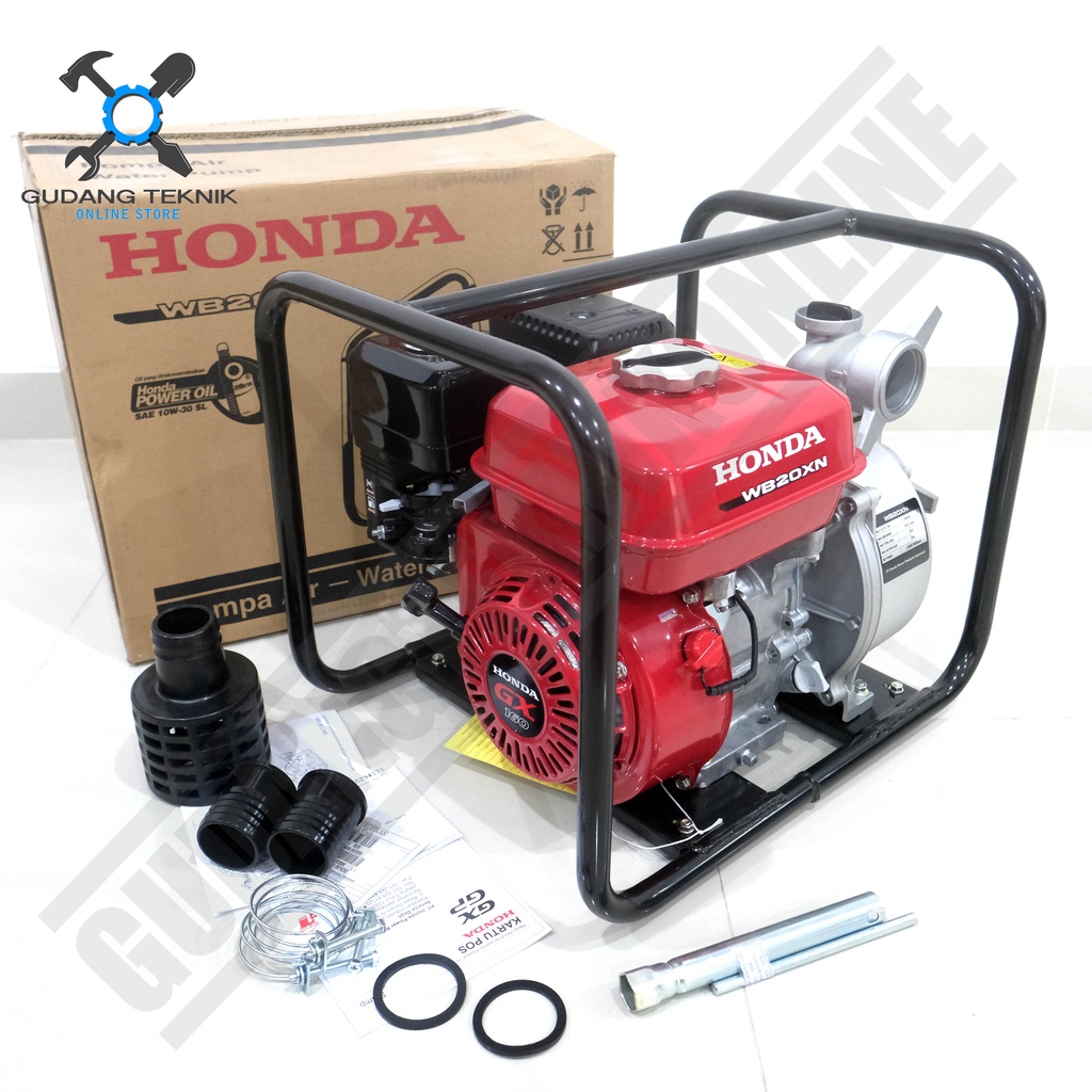 Water Pump 2&quot; HONDA WB20XN GX160 / Mesin Waterpump Alkon 2 Inch - Pompa Air Irigrasi Sawah WB 20 XN HONDA